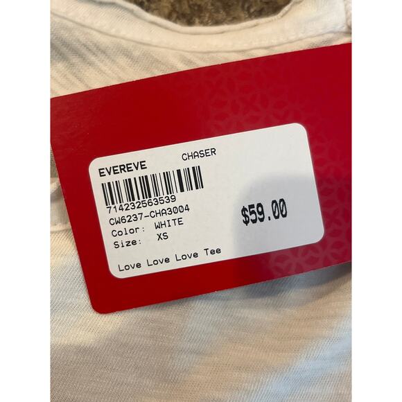 Chaser NEW Love Short Sleeve Burnout Tee XS - Picture 4 of 8